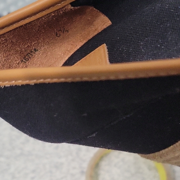 Tory Burch Black and Tan Espadrille Flats - Picture 8 of 10